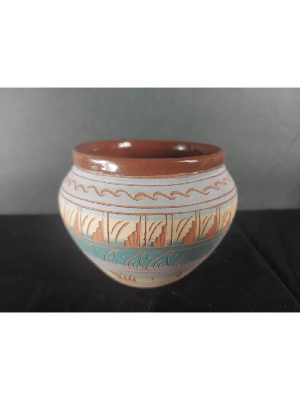 Signed Navajo Pottery Vase 3